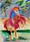 Art: One Flamingo by Artist Delilah Smith