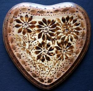 Detail Image for art FLOWERS on HEART SHAPE 