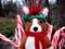 Art: Minnie A Christmas Corgi Original Art Doll Ornament by Artist Cathy Santarsiero