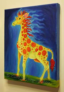 Detail Image for art Into the Wind - Freckles Giraffe