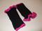 Art: Handmade Knit Gauntlets Fingerless Gloves by Artist Bonnie G Morrow