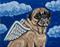 Art: Starry Night Pug Angel by Artist Melinda Dalke