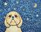 Art: Starry Night Shih Tzu 1 by Artist Melinda Dalke