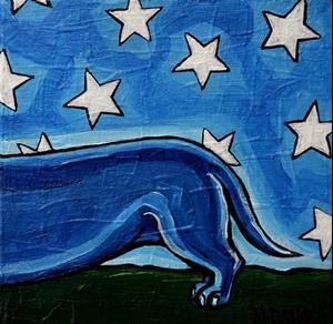 Detail Image for art Dachshund and Stars