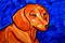 Art: Dachshund Study 1 by Artist Melinda Dalke