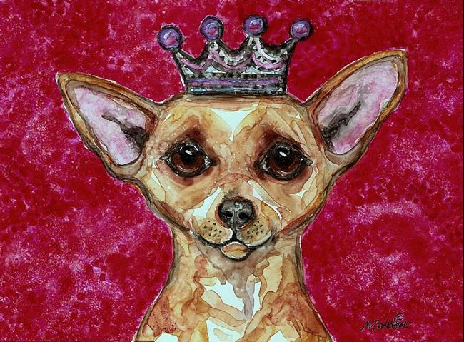 Art: Chihuahua and Pink by Artist Melinda Dalke