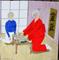 Art: Gran's New Take on Afternoon Tea (Not for Sale) by Artist Fran Caldwell