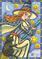 Art: FAST BROOM ON A STARRY NIGHT by Artist Susan Brack