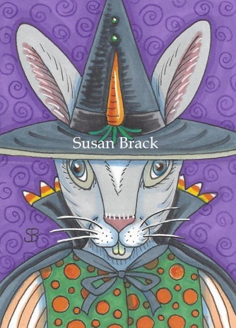 Art: HALLOWEEN HARE by Artist Susan Brack
