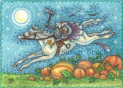 Art: TURKEY OF SLEEPY HOLLOW by Artist Susan Brack