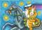 Art: HISS N' FITZ CAT HEADLESS HORSEMAN RIDES AGAIN by Artist Susan Brack