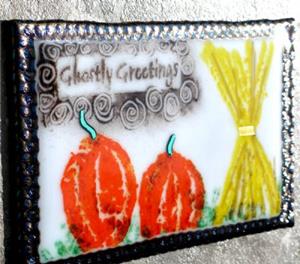 Detail Image for art Ghostly greetings welcome sign