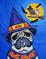 Art: Witchy Pugs by Artist Melinda Dalke