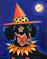 Art: Midnight Howl-O-Weiner Witch by Artist Melinda Dalke