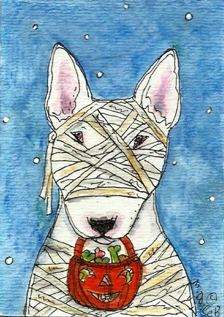 Art: Mummy Terrier by Artist Melinda Dalke