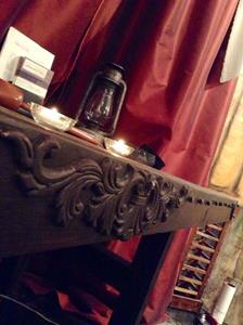 Detail Image for art Handcrafted Medival Wood and Steel Table