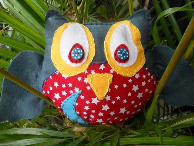 Moon owl - by Tennille Bankes aka The Naked Artist from Handmade Owls