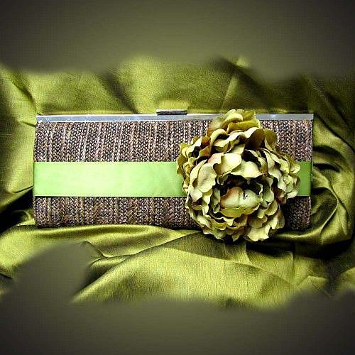 Art: OOAK HANDMADE BRIDAL LUXURY MODERN CLUTCH EVENING BAG. by Artist Bijoux and Couture