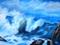 Art: Rocky Beach by Artist Heather M. Mathieson