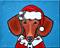 Art: Santa Doxie Claus by Artist Melinda Dalke