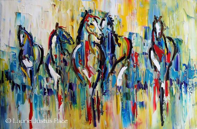 Art: Breaking Through the Line by Artist Laurie Justus Pace