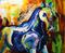Art: Fathers Day in Blue by Artist Laurie Justus Pace