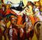 Art: Horsey Gossip by Artist Laurie Justus Pace