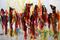 Art: Wyoming Painted Ponies by Artist Laurie Justus Pace