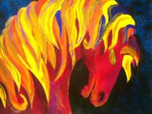 Detail Image for art Horse Greeting Sold