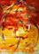 Art: Red and Yellow Horse by Artist Laurie Justus Pace