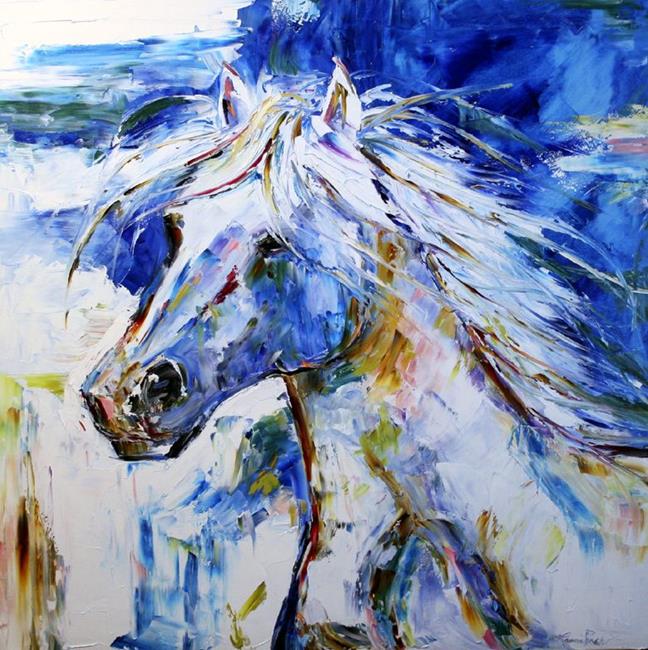 Art: Wild White by Artist Laurie Justus Pace