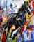 Art: Black Horse by Artist Laurie Justus Pace