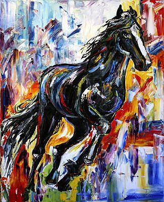 Black Horse - by Laurie Justus Pace from Horses