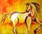 Art: Yellow Pony Three by Artist Laurie Justus Pace