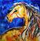 Art: Wild Blue Trio One by Artist Laurie Justus Pace
