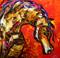 Art: Wild Red Trio One by Artist Laurie Justus Pace