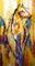 Art: Color Yellow Horse One by Artist Laurie Justus Pace