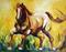 Art: Romping at Daybreak by Artist Laurie Justus Pace