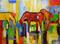 Art: no 3 2010 Grazing in the New Year 18 x 24 inches oil on Canvas.jpg by Artist Laurie Justus Pace