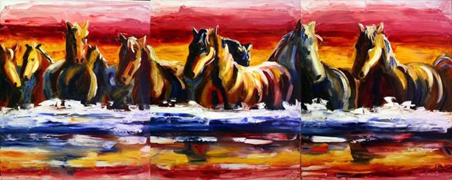 Art: River Crossing by Artist Laurie Justus Pace