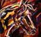 Art: Abstract Horse #13 by Artist Laurie Justus Pace