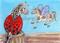 Art: Appaloosa Lady Bug & Pinto Horse Fly by Artist Kim Loberg