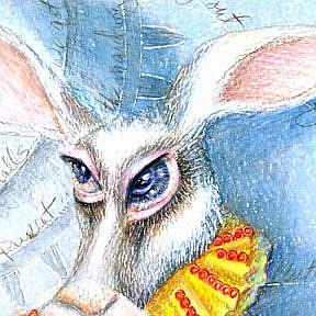 Detail Image for art The Wonderland Rabbit...It is Later than You Think