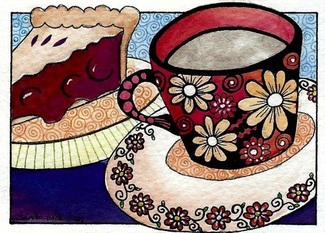 Art: WI-83 - Tea time by Artist Sandra Willard