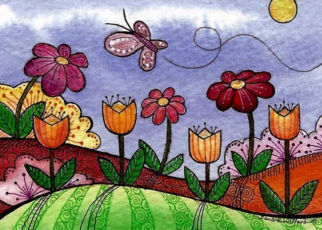 Art: WI-97 - The Flower Garden by Artist Sandra Willard