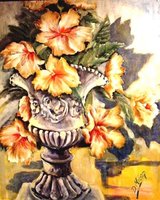 Art: Giant Hibiscus - SOLD by Artist Diane Millsap