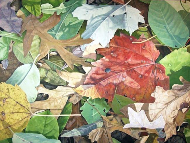Art: Fall - oil painting by Artist Harlan