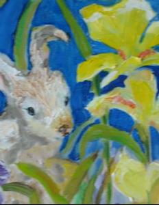 Detail Image for art Bunny in the Iris