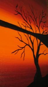 Detail Image for art RED OCTOBER SUNSET 