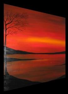 Detail Image for art RED SUN RISING 